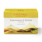 Herbata Birchall Lemongrass & Ginger - ziołowa piramidka, 20 kopert